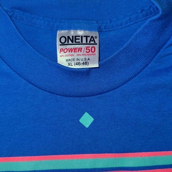 Vintage 90’s 40th birthday single stitch t shirt oneita size xl men’s single sti - Picture 2 of 5